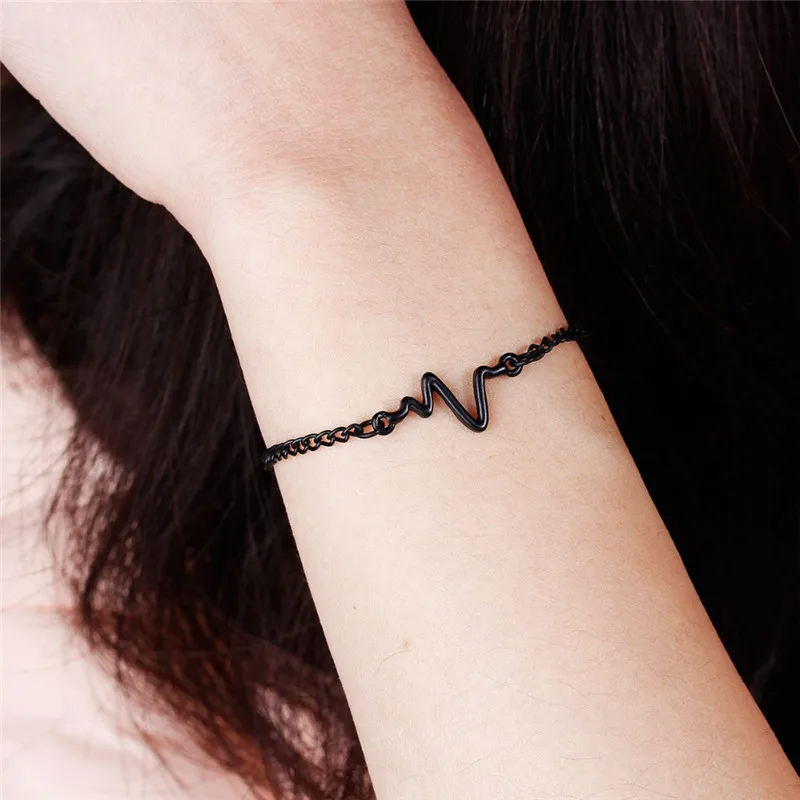 LNRRABC Fashion 1 Pc Women Lady 2018 Popular 3 Colors Charming Heartbeat Rhythm Chain Bracelet With Dangling Jewelry
LNRRABC Fashion 1 Pc Women Lady 2018 Popular 3 Colors Charming Heartbeat Rhythm Chain Bracelet With Dangling Jewelry