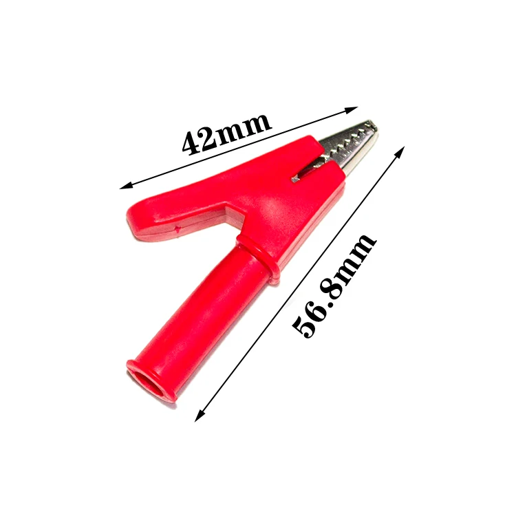 Battery clip alligator clip copper wire clip No. 4mm jack plug with high-pressure all-inclusive jacket clip 30a
Battery clip alligator clip copper wire clip No. 4mm jack plug with high-pressure all-inclusive jacket clip 30a