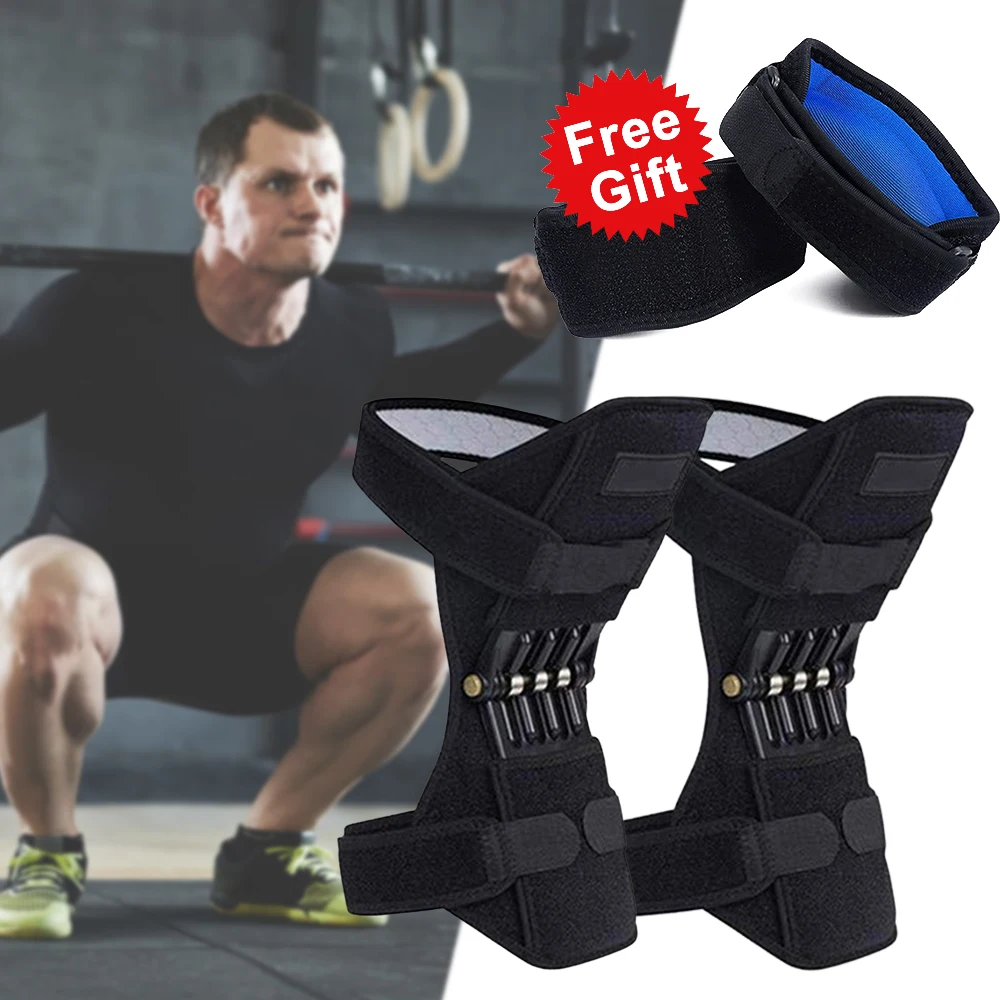 1 Pair Non-slip Joint Support Knee Pads Power And Free Gift 1 Pair Elbow Support Powerful Rebound Spring Force Knee Booster
1 Pair Non-slip Joint Support Knee Pads Power And Free Gift 1 Pair Elbow Support Powerful Rebound Spring Force Knee Booster