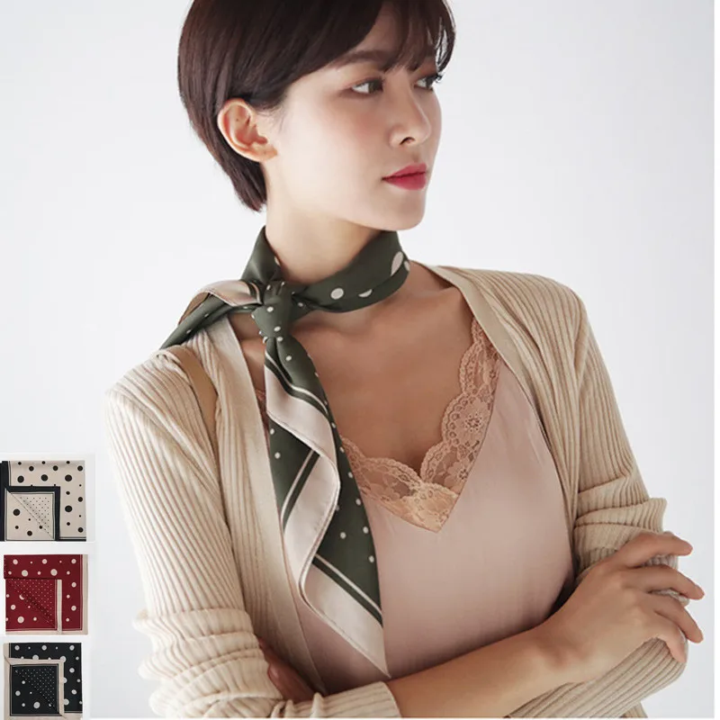 big and small dot combination design 70cm square scarfs women neck scarves neckerchief multi use spring summer collar scarf
big and small dot combination design 70cm square scarfs women neck scarves neckerchief multi use spring summer collar scarf