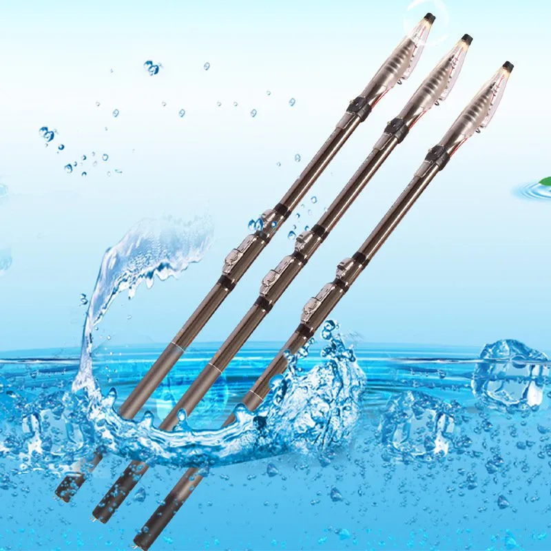 Gold / Silver 99% Carbon Fiber Telescopic Fishing Rod 2.7m 3.0m 3.6M 4.5m 5.4m 6.3m 80cm Short Sea Rods Spinning Fishing Pole
Gold / Silver 99% Carbon Fiber Telescopic Fishing Rod 2.7m 3.0m 3.6M 4.5m 5.4m 6.3m 80cm Short Sea Rods Spinning Fishing Pole