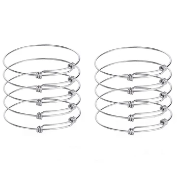 10 pcs Unisex Classic DIY Jewelry Making Stainless Steel Expandable Charm Bracelet Adjustable Wire Bangle Jewelry findings
10 pcs Unisex Classic DIY Jewelry Making Stainless Steel Expandable Charm Bracelet Adjustable Wire Bangle Jewelry findings