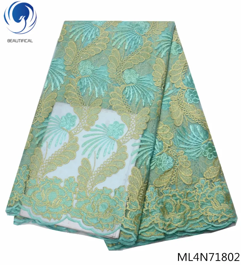 Beautifical african net laces fabrics 2019 french tulle lace fabrics with rhinestones for women dresses 5yards/lot ML4N718
Beautifical african net laces fabrics 2019 french tulle lace fabrics with rhinestones for women dresses 5yards/lot ML4N718