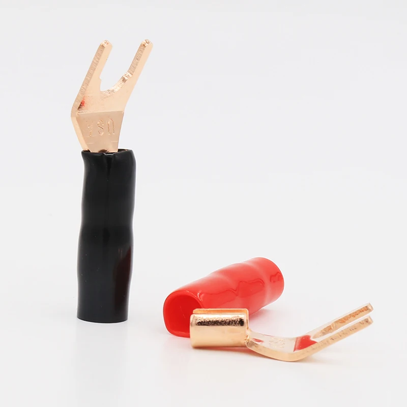 VB441RG High Quality Pure Red Copper Spade Plug Speaker Cable Spade Connector Terminal Plug 12pcs
VB441RG High Quality Pure Red Copper Spade Plug Speaker Cable Spade Connector Terminal Plug 12pcs