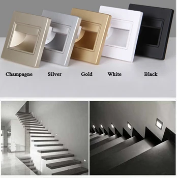 1pcs Recessed LED Stair Light 85-265V 1.5w LED Wall Sconce Lighting In Step Lamp Stairway Lamps Recessed LED Indoor Wall Lamp
1pcs Recessed LED Stair Light 85-265V 1.5w LED Wall Sconce Lighting In Step Lamp Stairway Lamps Recessed LED Indoor Wall Lamp