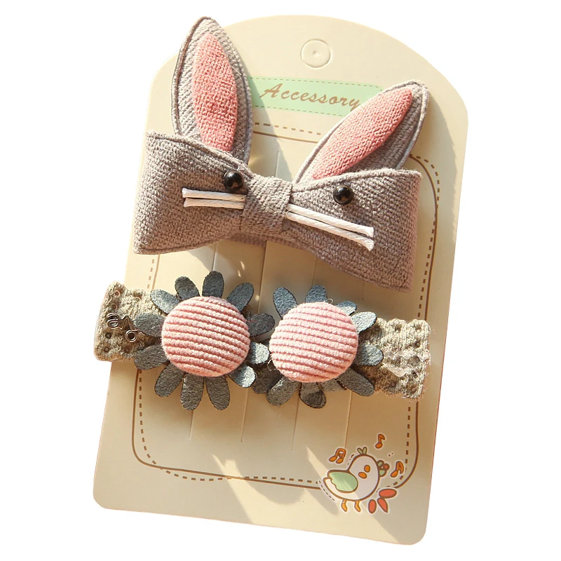 New Arrival Cute Rabbit Hairpins Children Cartoon Animals Hair Clips Girls Crown Floral Sunflower Hairpins Headwear Set 3Pcs/Set
New Arrival Cute Rabbit Hairpins Children Cartoon Animals Hair Clips Girls Crown Floral Sunflower Hairpins Headwear Set 3Pcs/Set