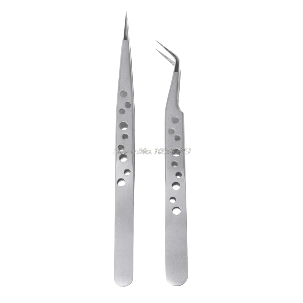 2pcs Stainless Steel Nail Tools Eyelash Extension Tweezers Nippers Pointed Clip LNB9 Whosale&DropShip
2pcs Stainless Steel Nail Tools Eyelash Extension Tweezers Nippers Pointed Clip LNB9 Whosale&DropShip