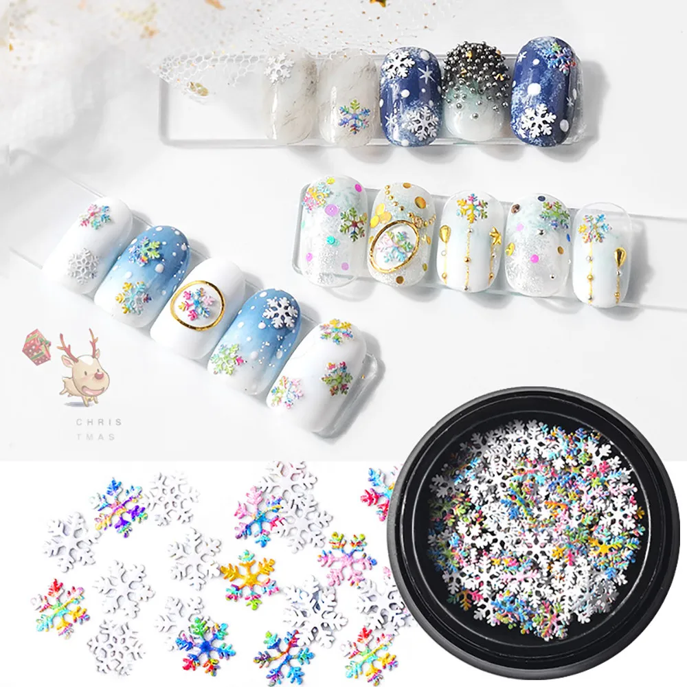 Snowflake Shaped Dazzling Nail Sticker Colorful Nail Art Christmas Decor Nail Paste Tips Polish Sequins Creative Stickers New #T
Snowflake Shaped Dazzling Nail Sticker Colorful Nail Art Christmas Decor Nail Paste Tips Polish Sequins Creative Stickers New #T