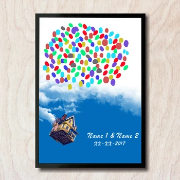 The Flying House of Love,Free Personalized Custom Fingerprint DIY Guestbook for Engagement & Wedding Ceremonies No Frame HK029
The Flying House of Love,Free Personalized Custom Fingerprint DIY Guestbook for Engagement & Wedding Ceremonies No Frame HK029