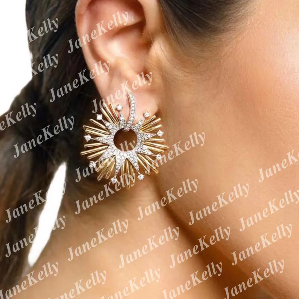 jankelly Famous Design Luxury Popular Geometry Flower Full Mirco Paved Cubic Zirconia Wedding Earring Fashion Jewelry
jankelly Famous Design Luxury Popular Geometry Flower Full Mirco Paved Cubic Zirconia Wedding Earring Fashion Jewelry