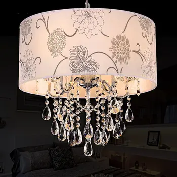 New Modern Crystal Decorated Pendant light Fabric Lampshade Living Room Pendant Light Style Bedroom Pendant lamp Fixtures
New Modern Crystal Decorated Pendant light Fabric Lampshade Living Room Pendant Light Style Bedroom Pendant lamp Fixtures