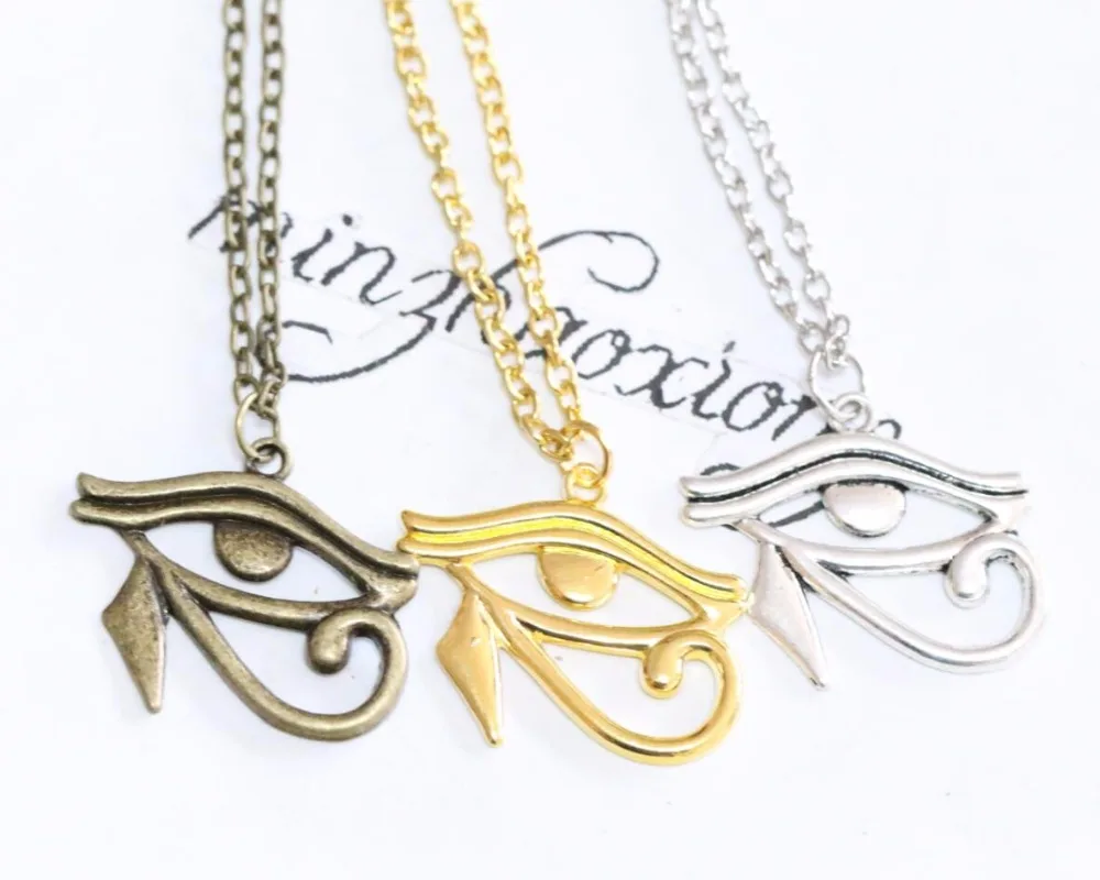 NEW Vintage Fashion Silver Bronze Gold Rah Egypt Eye Of Horus Egyptian Charms Pendant Necklaces Jewelry Birthday Gift 3 Color
NEW Vintage Fashion Silver Bronze Gold Rah Egypt Eye Of Horus Egyptian Charms Pendant Necklaces Jewelry Birthday Gift 3 Color