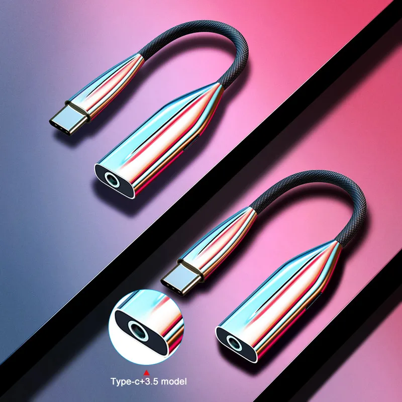 2 in 1 USB C Audio Adapter High Quality USB-C Type-C Charge Adapter cable for Samsung Xiaomi Type C to 3.5mm Jack Earphone Cable
2 in 1 USB C Audio Adapter High Quality USB-C Type-C Charge Adapter cable for Samsung Xiaomi Type C to 3.5mm Jack Earphone Cable