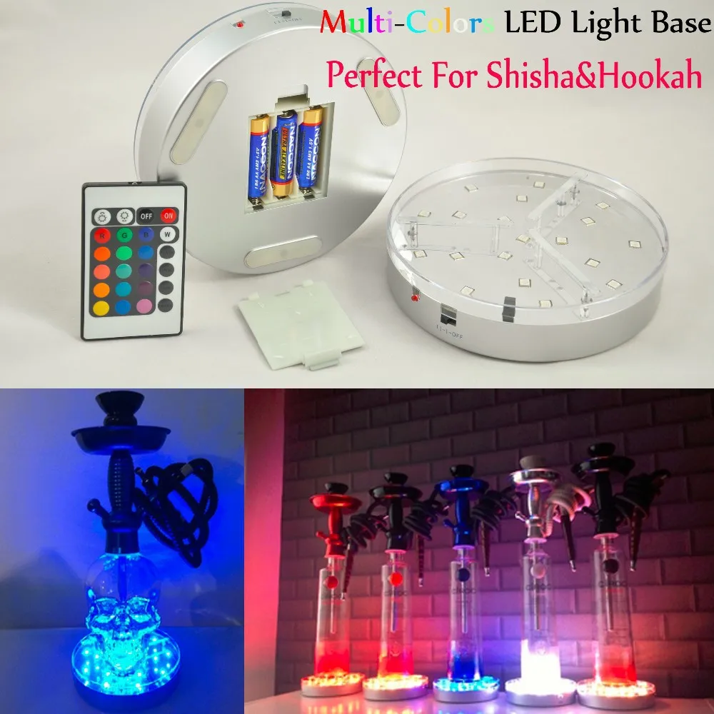 Al Fakher Glass Hookah Light Base 6inch 19pcs SMD5050 LEDs RGB Multicolors LED Light Plates with Remote Controller
Al Fakher Glass Hookah Light Base 6inch 19pcs SMD5050 LEDs RGB Multicolors LED Light Plates with Remote Controller