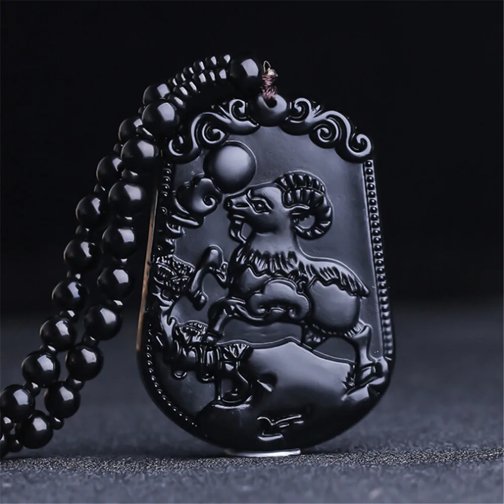 Wholesale Natural Black Obsidian 12 Zodiac Rat Tiger Rabbit Dragon Animal Pendant Lucky Birthday Gift Safety Pendant Necklace
Wholesale Natural Black Obsidian 12 Zodiac Rat Tiger Rabbit Dragon Animal Pendant Lucky Birthday Gift Safety Pendant Necklace