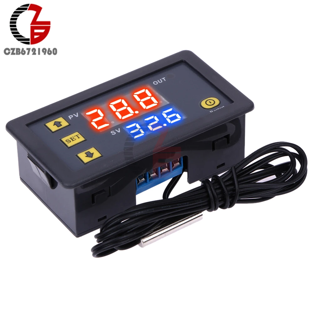 LED Digital Thermostat 110V 220V 12V 24V Temperature Controller Regulator Incubator Boiler Indoor Outdoor Pyrometer Thermometer
LED Digital Thermostat 110V 220V 12V 24V Temperature Controller Regulator Incubator Boiler Indoor Outdoor Pyrometer Thermometer