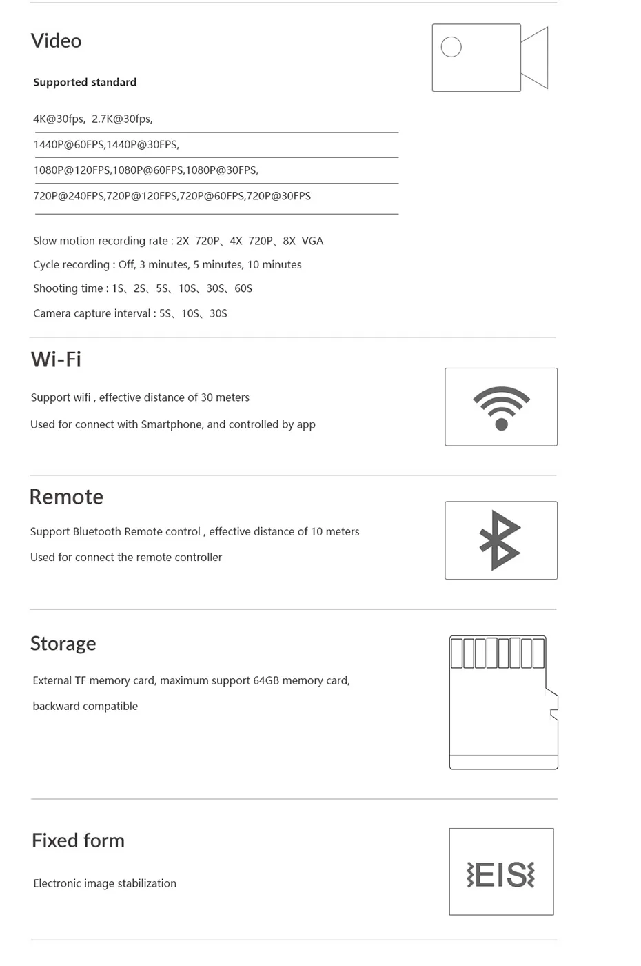 SOOCOO S300 4K 30FPS Sports Camera 2.35 Touchscreen Hi3559V100 IMX377 EIS Wifi External Mic GPS (22)