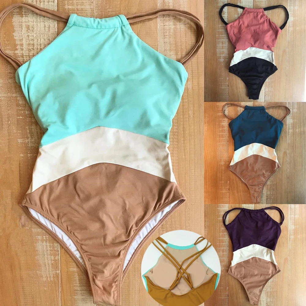 Cute Women Swimwear One Piece Swimsuit 2019 New Clolr Patchwork Push Up Padded Summer Bathing Suit Beachwear Swimming Suit Hot
Cute Women Swimwear One Piece Swimsuit 2019 New Clolr Patchwork Push Up Padded Summer Bathing Suit Beachwear Swimming Suit Hot
