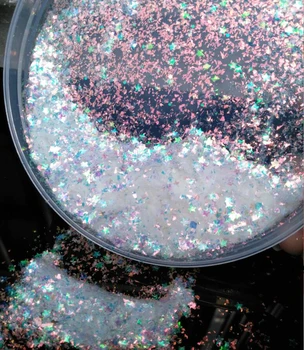 Wholesale 0.2mm-3mm flakes glitters white chameleon irregular cut stars flakie glitter for nail art deco nail polish glitter
Wholesale 0.2mm-3mm flakes glitters white chameleon irregular cut stars flakie glitter for nail art deco nail polish glitter