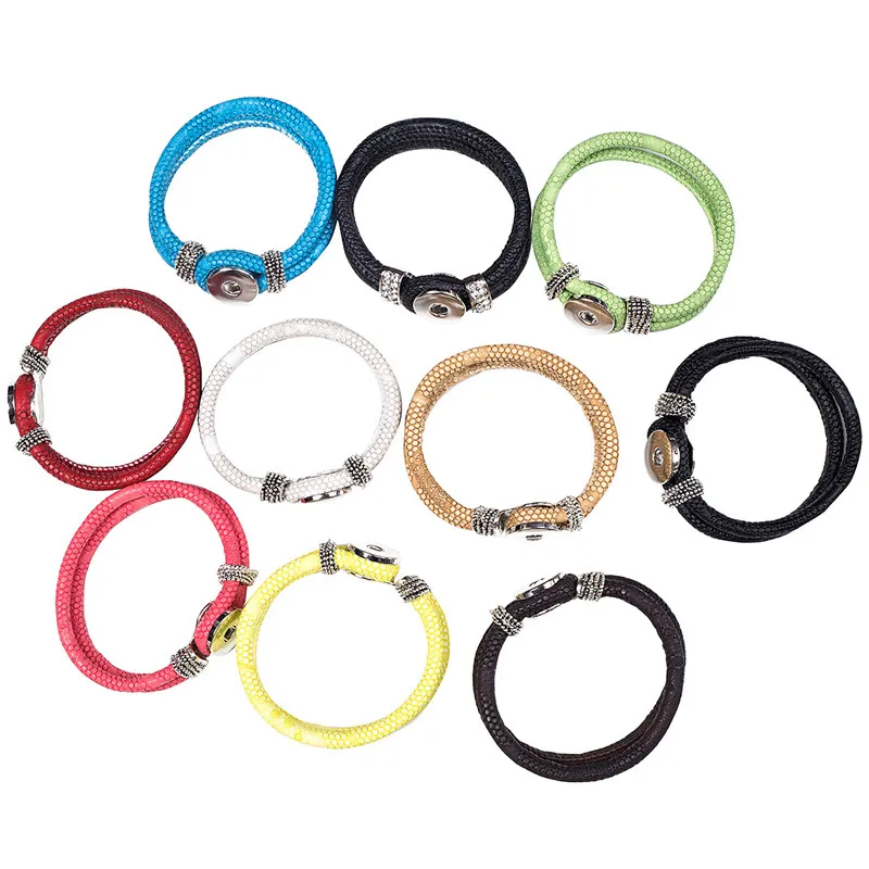 10pcs/ lot Interchangeable Jewelry New PU Leather Charm color Bracelets Fit Snaps Snap Buttons bracelet 21cm Free Shipping bt190
10pcs/ lot Interchangeable Jewelry New PU Leather Charm color Bracelets Fit Snaps Snap Buttons bracelet 21cm Free Shipping bt190