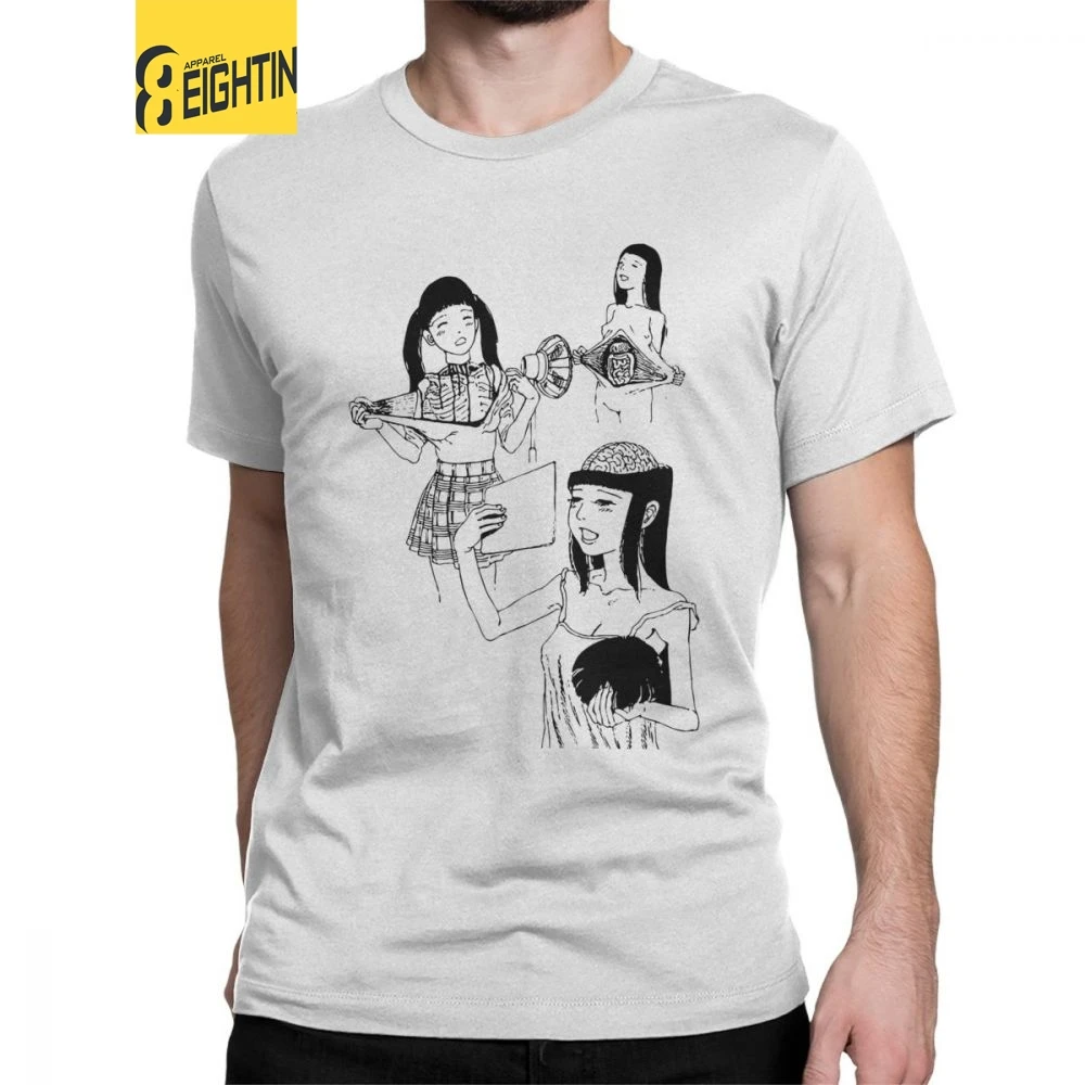 Men's Junji Ito T Shirts Japanese Kago Manga Horror Tomie Harajuku Pure Cotton Tops Short Sleeve Round Neck Tees Summer T-Shirt
Men's Junji Ito T Shirts Japanese Kago Manga Horror Tomie Harajuku Pure Cotton Tops Short Sleeve Round Neck Tees Summer T-Shirt