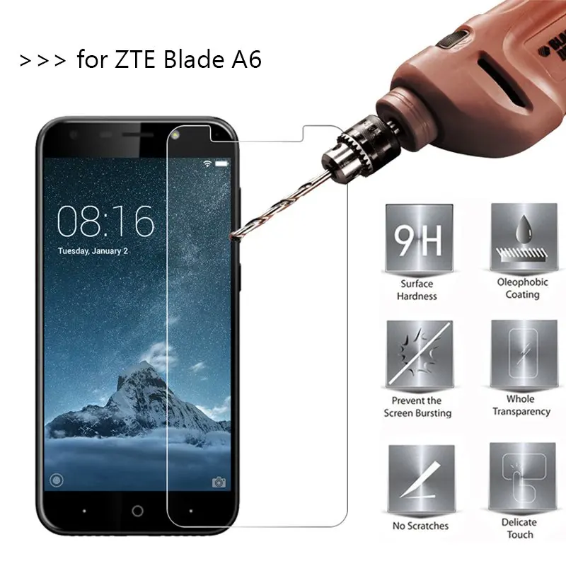 2.5D 0.26mm 9H Premium Tempered Glass For ZTE Blade A6 5.2 inch Screen Protector Toughened protective film For ZTE A6 Glass
2.5D 0.26mm 9H Premium Tempered Glass For ZTE Blade A6 5.2 inch Screen Protector Toughened protective film For ZTE A6 Glass