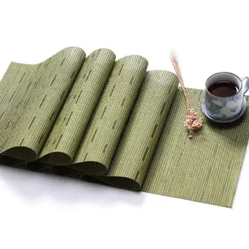 PVC Pure Color Eat Mat Bamboo Weave Table Mat Environmental Protection Insulation Home Decoration Mat Table Decoration
PVC Pure Color Eat Mat Bamboo Weave Table Mat Environmental Protection Insulation Home Decoration Mat Table Decoration