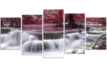 5 Pieces Purple Dreamlike Waterfall Canvas Painting Home Decoration Wall Pictures for Living Room Canvas Print Painting Wall Art
5 Pieces Purple Dreamlike Waterfall Canvas Painting Home Decoration Wall Pictures for Living Room Canvas Print Painting Wall Art