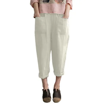 AU Women Ladies Casual Loose High Waist Long Pants Linen Cotton Elastic Trousers
AU Women Ladies Casual Loose High Waist Long Pants Linen Cotton Elastic Trousers