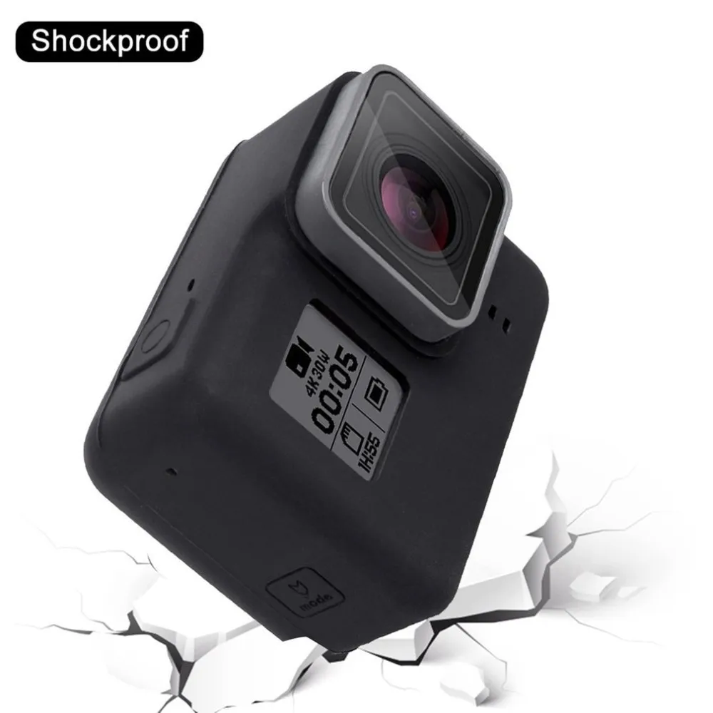 PULUZ Camera Soft Silicone Protective Case with Lens Cap Cover for Gopro Hero 5 Black Camera for GoPro Accessories 
PULUZ Camera Soft Silicone Protective Case with Lens Cap Cover for Gopro Hero 5 Black Camera for GoPro Accessories