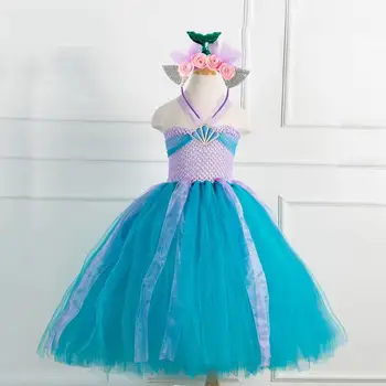 Children's Mermaid Cosplay Ball Gown Princess Wedding Mesh Tulle Tutu Dress Birthday Party Girls Halloween Costume + Headband
Children's Mermaid Cosplay Ball Gown Princess Wedding Mesh Tulle Tutu Dress Birthday Party Girls Halloween Costume + Headband