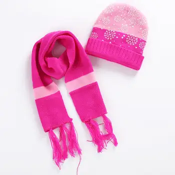 4 colors Christmas Snowflake Children Hat baby girls hats scarf set wool knitted beanie crochet hats scarfs
4 colors Christmas Snowflake Children Hat baby girls hats scarf set wool knitted beanie crochet hats scarfs