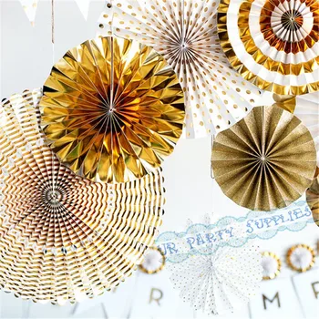 1 set (8pcs) Gold Party Ivory Gold Pinwheels Party Fans Party Paper Rosettes Paper Pinwheels Photo Backdrop Golden Wedding Decor
1 set (8pcs) Gold Party Ivory Gold Pinwheels Party Fans Party Paper Rosettes Paper Pinwheels Photo Backdrop Golden Wedding Decor