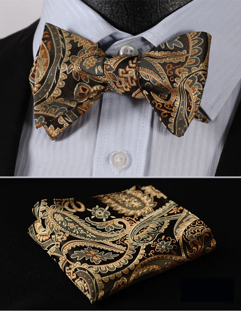 Paisley Floral Houndstooth Silk Jacquard Woven Men Butterfly Self Bow Tie BowTie Pocket Square Handkerchief Hanky Suit Set #RF1
Paisley Floral Houndstooth Silk Jacquard Woven Men Butterfly Self Bow Tie BowTie Pocket Square Handkerchief Hanky Suit Set #RF1