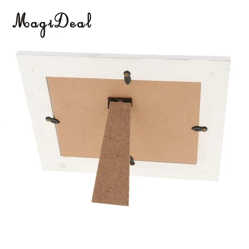 Chic Wooden Photo Picture Frame Family Wedding Photo Holder for Home Wedding Beach Hut Cottage Decoration