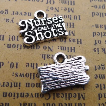 150pcs Exquisite Nurses call the shots charms pendants 11*16mm Antique silver bag Jewelry earring bracelet necklace
150pcs Exquisite Nurses call the shots charms pendants 11*16mm Antique silver bag Jewelry earring bracelet necklace