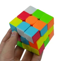 Colorful 3x3x3 Three Layers Magic Cube Profissional Competition Speed Cubo Non Stickers Puzzle Magic Cube Cool Toy Boy image