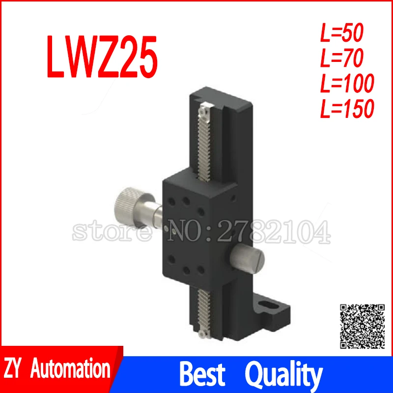 Z Axis Long-range Dovetail Trimming Slide Dovetail Slide Table Sliding stage Manual Displacement Platform LWZ25 ZLWG50
Z Axis Long-range Dovetail Trimming Slide Dovetail Slide Table Sliding stage Manual Displacement Platform LWZ25 ZLWG50