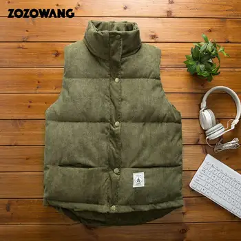 ZOZOWANG M-3XL Men's Winter Vest Men Warm Thick Padded Vest Coat Male Sleeveless Jacket Mens Blue/Black Casual warm Vests
ZOZOWANG M-3XL Men's Winter Vest Men Warm Thick Padded Vest Coat Male Sleeveless Jacket Mens Blue/Black Casual warm Vests