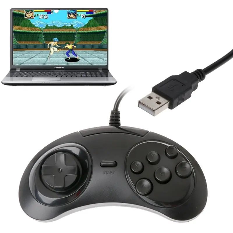USB PC Game Controller For Laptop Notebook Wired USB Classic Gamepad 6 Buttons Game Controller Joypad Handle for SEGA MD2
USB PC Game Controller For Laptop Notebook Wired USB Classic Gamepad 6 Buttons Game Controller Joypad Handle for SEGA MD2