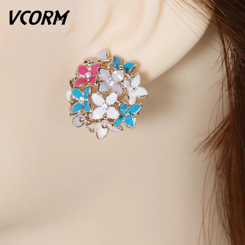 VCORM Fashion Crystal Flowers Large Stud Earrings for Women Wedding Cute Four-leaf Clover Rhinestone Big Stud Earring Jewelry
VCORM Fashion Crystal Flowers Large Stud Earrings for Women Wedding Cute Four-leaf Clover Rhinestone Big Stud Earring Jewelry