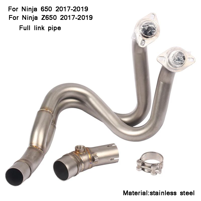Moto-Modified Stainless Steel Link Pipe Silp on for Kawasaki Ninja 650/Z650 2017 2018 2019 Motorcycle Silencer System
Moto-Modified Stainless Steel Link Pipe Silp on for Kawasaki Ninja 650/Z650 2017 2018 2019 Motorcycle Silencer System