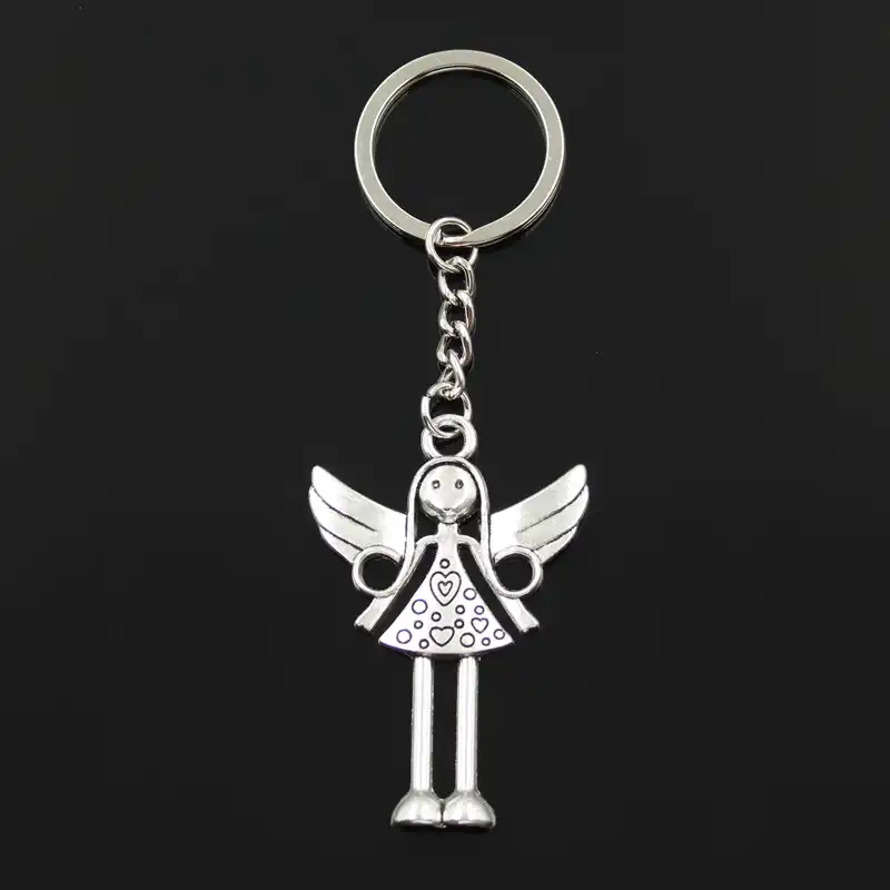 fashion 30mm key ring metal key chain keychain jewelry antique