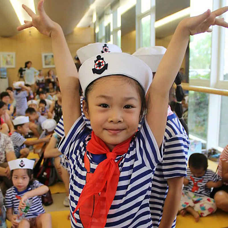 Fancy Dress Party Cosplay Caps costume Props Kids sailor costume White Sailor Navy Hat Cap with Anchor Man Adult Child Hats VL
Fancy Dress Party Cosplay Caps costume Props Kids sailor costume White Sailor Navy Hat Cap with Anchor Man Adult Child Hats VL