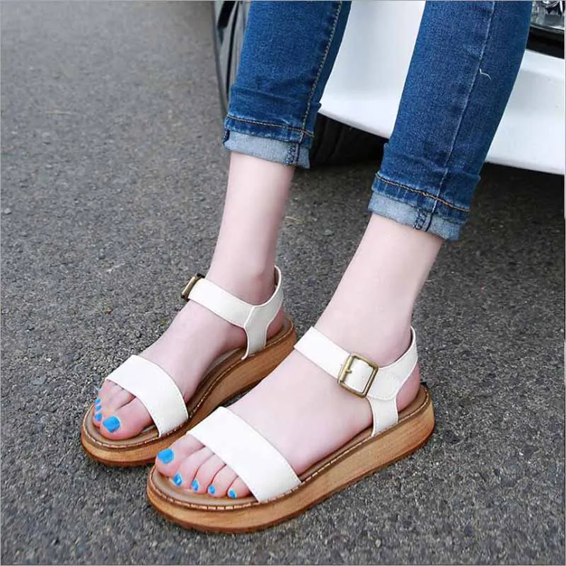 Buckle Strap Women Gladiator Sandals Peep Toe Summer Shoes Thick Heels Women Sandals Soft Leather Big Size Shoes
Buckle Strap Women Gladiator Sandals Peep Toe Summer Shoes Thick Heels Women Sandals Soft Leather Big Size Shoes