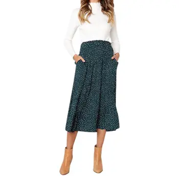 Women Sexy Skirt High Waist Wave Point Print Retro Slim Pocket Ruffled Spring Summer Skirt New
Women Sexy Skirt High Waist Wave Point Print Retro Slim Pocket Ruffled Spring Summer Skirt New