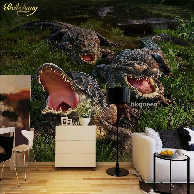 beibehang Custom Horrible crocodile Mural wallpaper for walls 3 d Living Room Bedroom TV Backdrop contact paper Photo Wall paper
beibehang Custom Horrible crocodile Mural wallpaper for walls 3 d Living Room Bedroom TV Backdrop contact paper Photo Wall paper