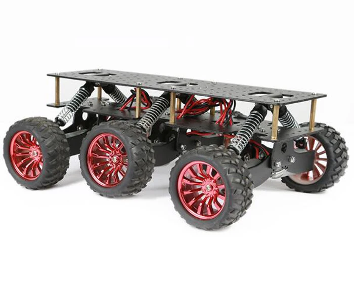 6WD search rescue platform smart car chassis damping off-road climbing raspberry pie can extend the robot arm WIFI cart
6WD search rescue platform smart car chassis damping off-road climbing raspberry pie can extend the robot arm WIFI cart