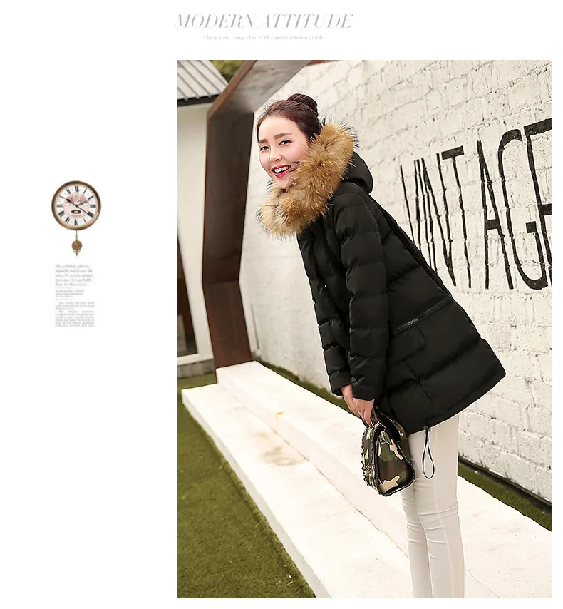 Woman Jacket Winter Parka Pink Coats Padded Long Winter Coat Women Hooded Long Jackets 2018 Korean Ladies Clothing LZ985 (28)