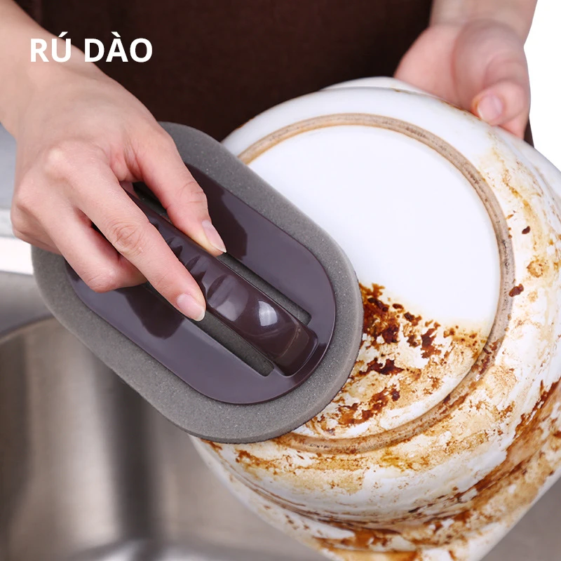 RUDAO Strong Decontamination Bath Brush Sponge Tiles Brush Hot Sale Magic Strong Decontamination Bath Brush Kitchen Clean Tools
RUDAO Strong Decontamination Bath Brush Sponge Tiles Brush Hot Sale Magic Strong Decontamination Bath Brush Kitchen Clean Tools